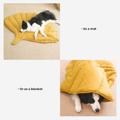 Stylish Leaf Shape Dog Blanket for Cozy Comfort