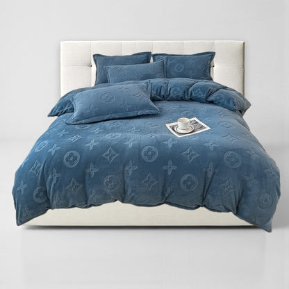 MonoFloral Milk Velvet Bedding