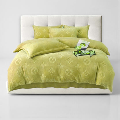 MonoFloral Milk Velvet Bedding