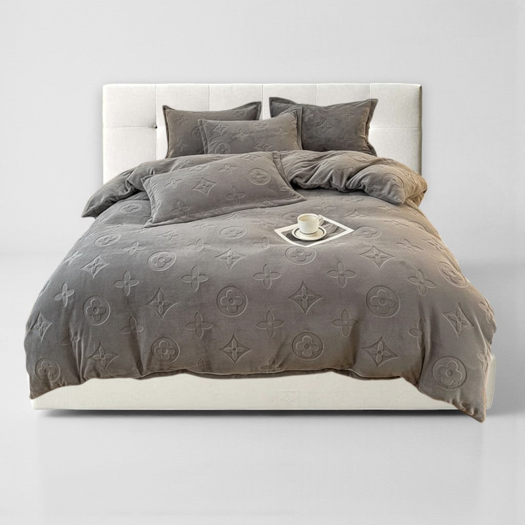 MonoFloral Milk Velvet Bedding