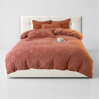 MonoFloral Milk Velvet Bedding