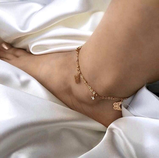 Butterfly Ankle Chain