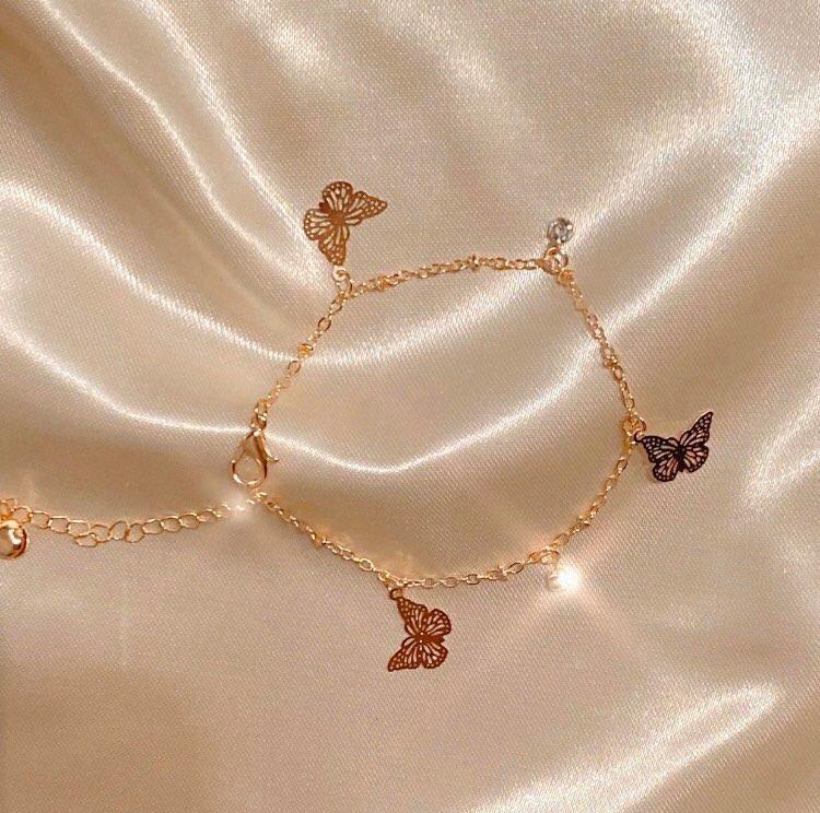 Butterfly Ankle Chain