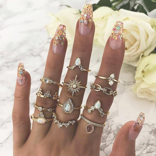Bohemian Ring Set - Vintage Charmz