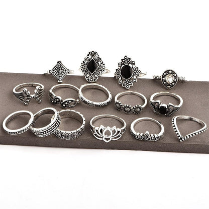 Crystal Iconic Ring Set