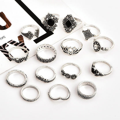Crystal Iconic Ring Set