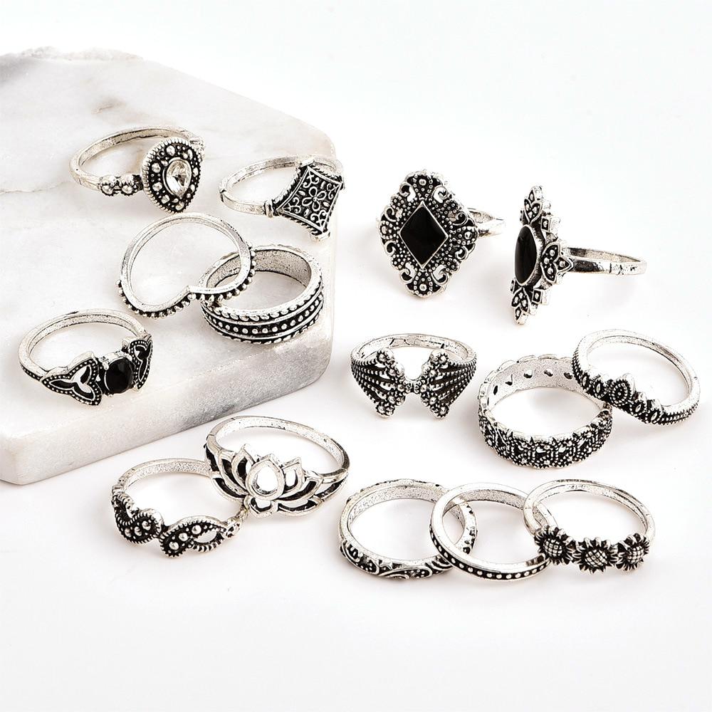 Crystal Iconic Ring Set