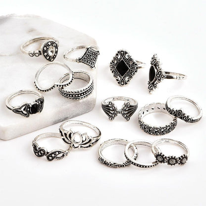 Crystal Iconic Ring Set