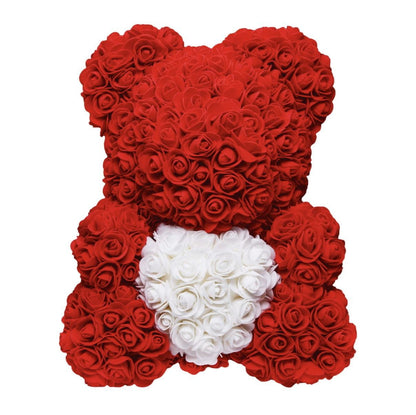 Bear of Roses Love Heart - Vintage Charmz