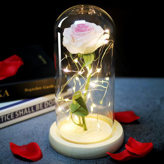 Eternal Rose - White / Luminous Rose - Vintage Charmz