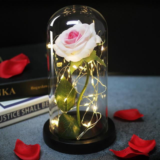 Eternal Rose - White / Luminous Rose - Vintage Charmz