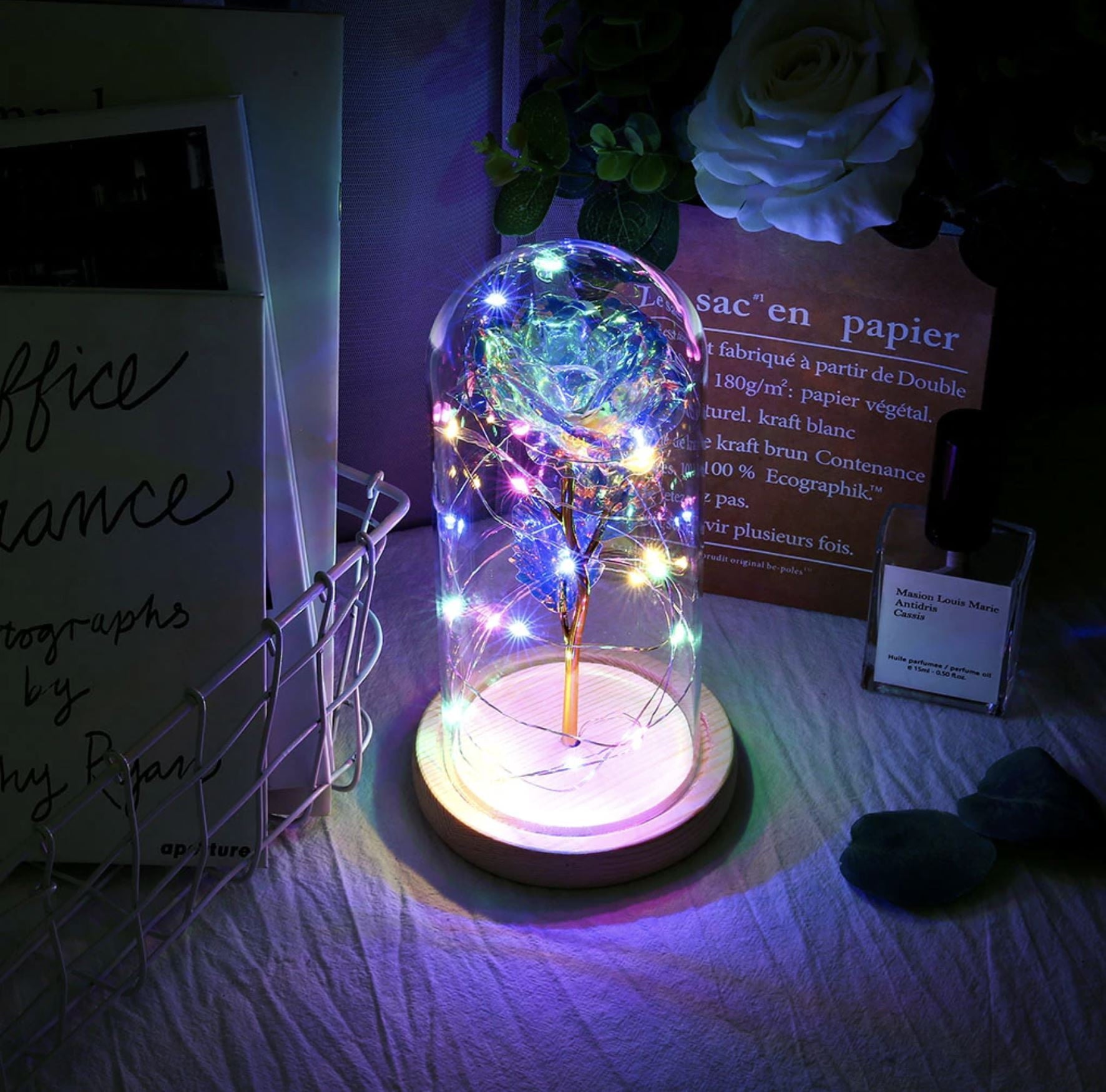 Eternal Rose - Luminous Galaxy - Vintage Charmz