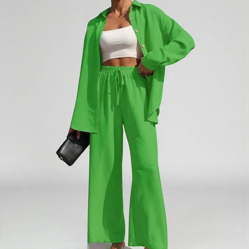 Everyday Ease Set – Breezy Top & Tie-Front Bottoms