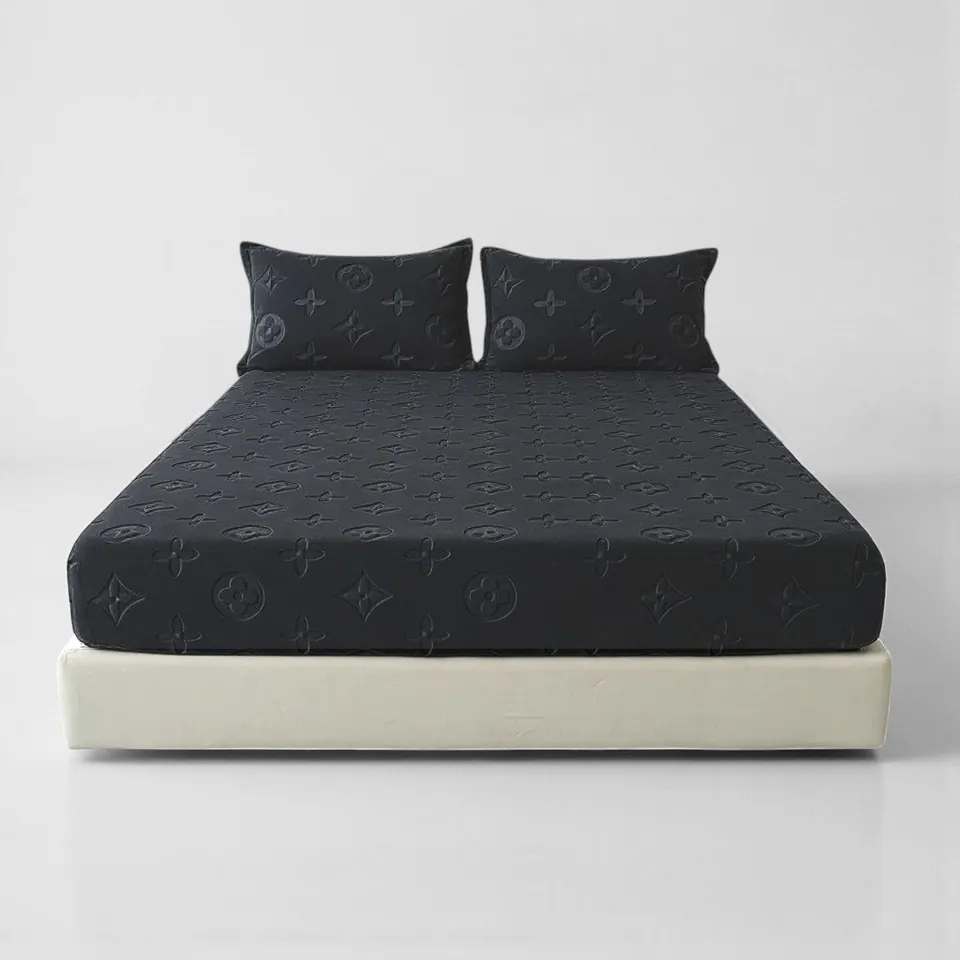 MonoFloral Milk Velvet Fitted Sheet